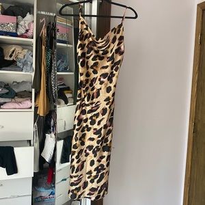 Princess Polly leopard midi slip dress